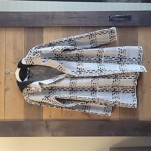 Love Ever After long cardigan sweater with removable hood